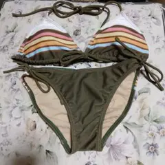 ストライプ柄 セパレートビキニ 9Mサイズ