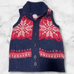 ✨未使用✨HEART MARKET 雪の結晶柄ニットベスト　フリー