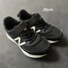 ニューバランス スニーカー 20cm ワイド ブラック