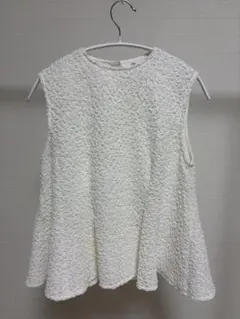 coca ノースリーブ トップス ホワイト Mサイズ