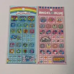 エンジェルブルー　タイルシール　2個セット