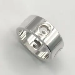 【美品】GUCCI シルバー925 刻印 Gロゴ リング 表記11