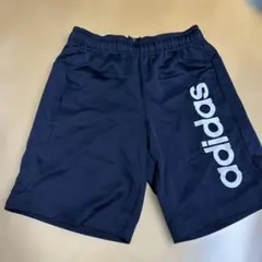 150 adidas サッカーハーフパンツネイビー