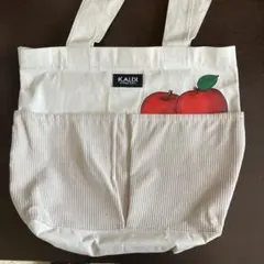 KALDI リンゴイラスト トートバッグ