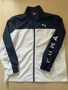 PUMA プーマ 薄手ジャージ ネイビー ホワイト XXL