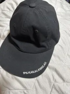 1PIU1UGUALE3 RELAX キャップ ブラック 折り鶴刺繍のサムネイル