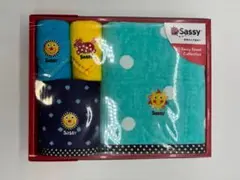 サッシー ギフトタオルセット L ブルー 4枚入り 新品 未使用 在庫処分