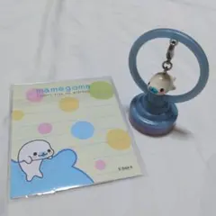 当時品　平成　まめゴマ キーホルダー スタンド　チャーム　マスコット　San-Xのサムネイル
