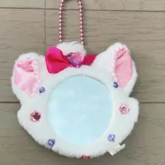 ディズニー　おしゃれキャット　マリーちゃん　キーホルダー　鏡
