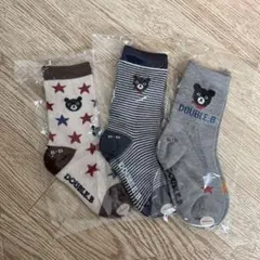 DOUBLE.B キッズ靴下 3足セット