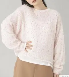 エメルリファインズ　ツブツブニット プルオーバー