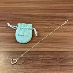 Tiffany & Co. オープンハートネックレス 16mm専用ポーチ付き