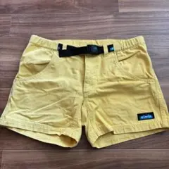 KAVU カブー ショートパンツ イエロー XS キャンバス ウェビングベルトのサムネイル