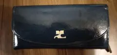 未使用♪クレージュ 濃紺色 二つ折り財布のサムネイル