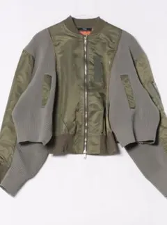 オリーブグリーン ボンバージャケット