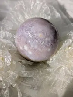 ♡ピンクアメジスト Pink Amethyst　アゲート　お花　スフィア♡　虹のサムネイル