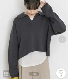 UR Lab. 襟付きスキッパーニット