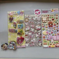 かわいいキャラクターシールセット