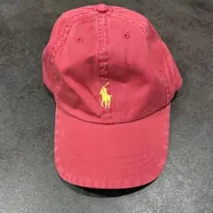 POLO 赤いベースボールキャップ