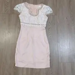 ピンク レース装飾 ナイトドレス Mサイズ