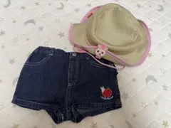 ミキハウス　パンツ＆ハット　2点セット