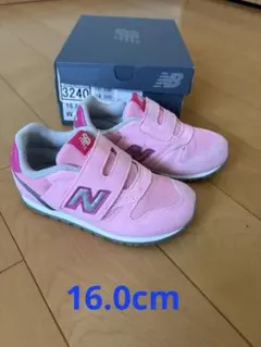 New Balance IZ373キッズ スニーカー 16.0cm ピンク