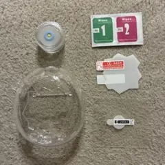 【新品】たまごっちパラダイス専用　クリアケース　保護フィルム　ダイヤルカバー