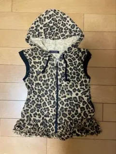 HYSTERIC GLAMOUR ヒョウ柄 フード付き ノースリーブのサムネイル