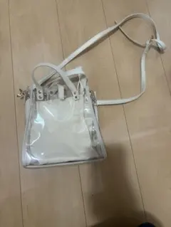 ゴールデンウィーク価格‼️vasicクリア バッグ ハート型 シルバー色