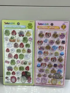 【正規品】ボンボンドロップシール　たまごっち　めめっち　くちぱっち　２種セット