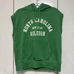 OLIVE des OLIVE ノースリーブ　パーカー　緑のサムネイル