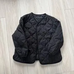 ユニクロ キルティングジャケット　ブラック120cm
