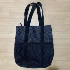 adidas幾何学模様 黒 エコバッグ