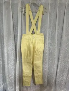 mysty woman サスペンダー付きパンツ レモンイエローのサムネイル