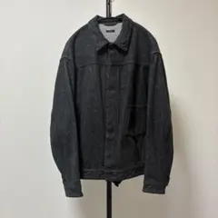 希少美品✨21aw サイズ3 デニム ジャケット comoli コモリ 黒
