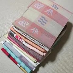 5693 夏帯・アンティーク帯・名古屋帯・博多帯11本！リメイク•お稽古用など☆のサムネイル