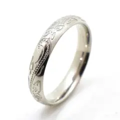 ハワイアンジュエリー  サージカルステンレスリング 刻印無料 金属アレルギー対応