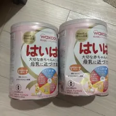 WAKODO はいはい 粉ミルク 2缶セッー缶に凹みある
