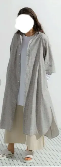 niko and　チェックシャツワンピース　Мサイズ