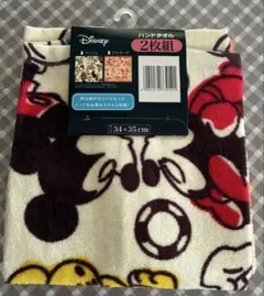 新品　タグ付　ディズニー　 ミッキー　ミニー　ハンドタオル　ウォッシュタオル　①