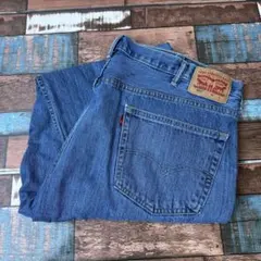 に*ん様 ビンテージ　古着　リーバイス550 バギー　デニムジーンズ　W44L3