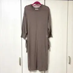 新品＊ベージュシアーロングトップス