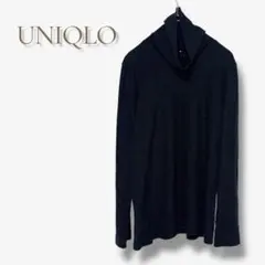 【最終値下】 ユニクロ タートルネック フリース M インナー シャツ ブラック