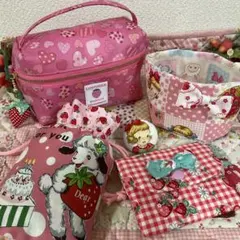 ラミネートのバニティポーチ❣️全５点セット❣️レトロアニマル&マーガレット&ソフィー