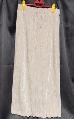 LOWRYS FARM シャイニーベロアタイトスカート