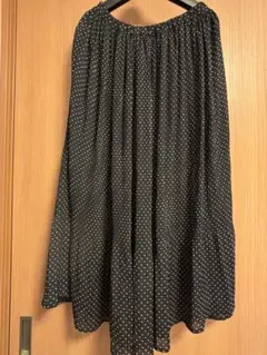 AS KNOW AS PINKYハートドット柄プリーツロングスカート Mサイズ