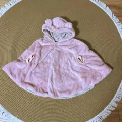 combimini コンビミニ ふわふわ３WAYボアケープ(くま) 60〜80