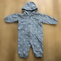 H&M 星柄 フード付きロンパース 1-2M 60サイズ