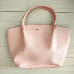 【美品】groveトートバッグ ハンドバッグ　ピンク×オレンジ