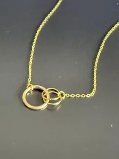 ハンドメイドネックレス　ゴールド　No.003